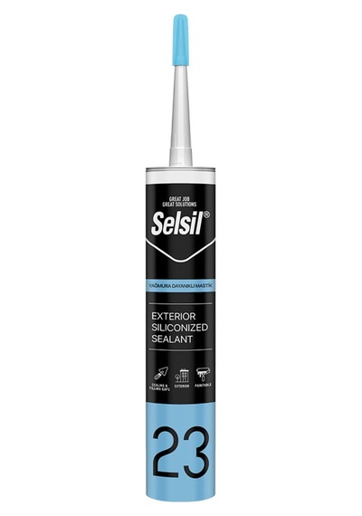 Yağmura Dayanıklı Pro Silikonize Mastik Beyaz 485 Gr.