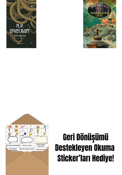 H.p. Lovecraft - Bütün Romanları Ciltli + Charles Dexter Ward Vakası + Okuma Sticker'ları