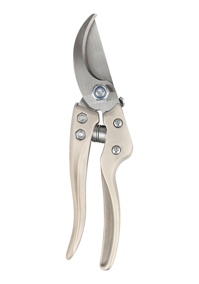 Rtrmax Rh05820 Saten Krom Metal Saplı Bahçe Makası Boy: 19.5 Cm Kesme Çapı: 25 Mm