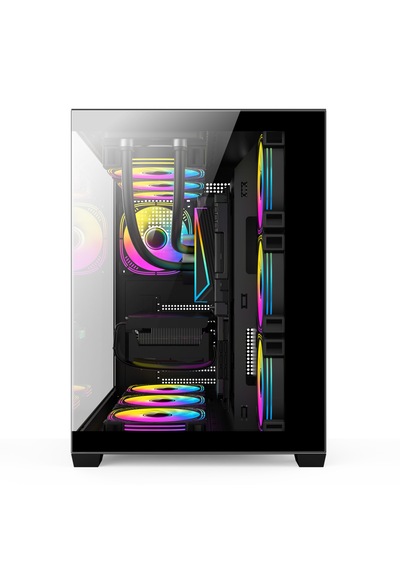 Raynox Aqua Black Pc Kasa Case+fc+7 Fan X360 Uyumlu Powersız