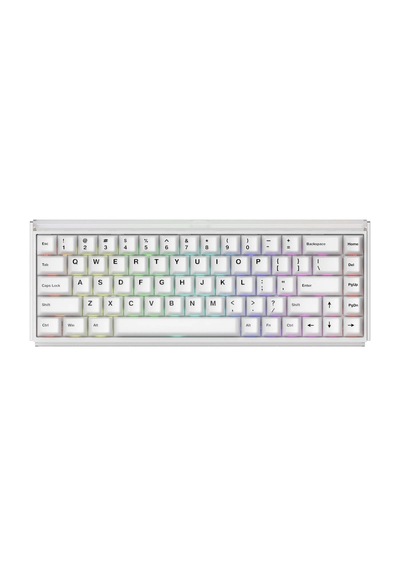 Akko Ray68 He White %65 Astroaim Magnetic Switch 8k Hz Hall Effect Hotswap Argb Kablosuz İngilizce Manyetik Gaming Klavye