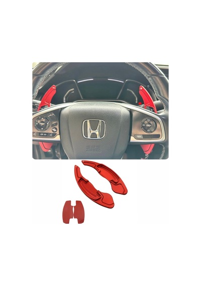 Honda Accord Kırmızı F1 Kulakçık Pedal Shifter 2013-2020 Siyah