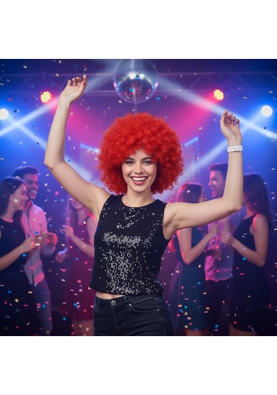 Animasyon Parti Ve Palyaço Peruğu - Kırmızı