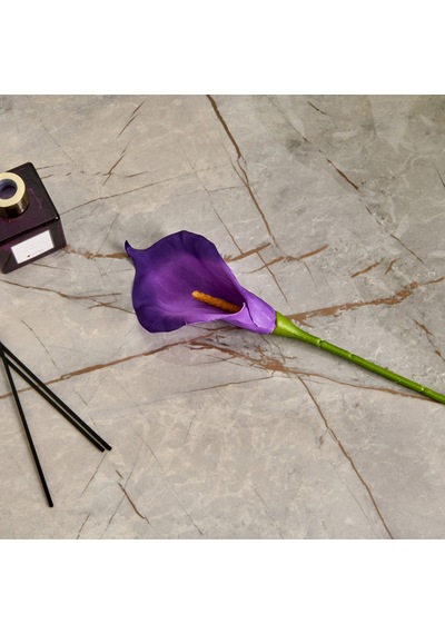 Deco Yapay Zambak Çiçeği - Mor - 60 Cm Çok Renkli