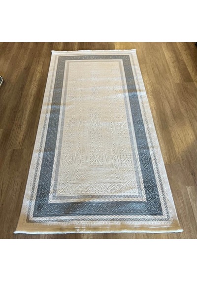 Hoom Rugs Valeria 1074 Gri Mikrofiber Tozumaz Modern Halı Gri