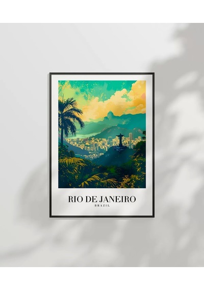 Çerçevesiz Poster Brezilya'nın İncisi Rio De Janeiro