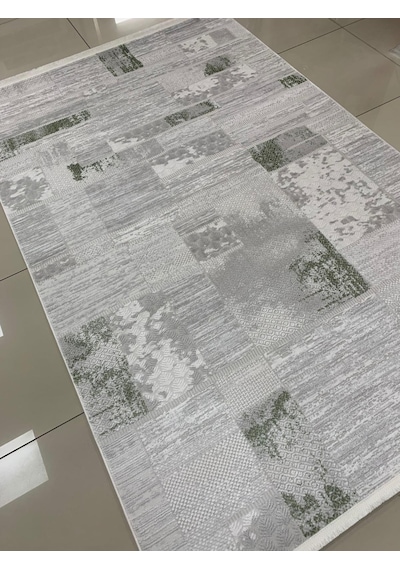 Padişah Halı Sümela 79477 040 Serisi Akrilik Salon Oturma Yatak Odası Halısı Gri - Yeşil