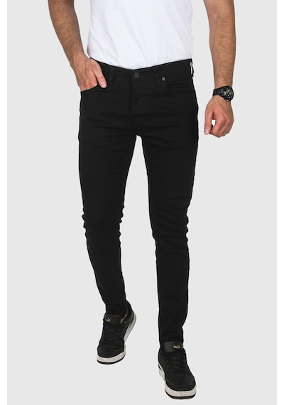 Deepsea Erkek Siyah Skinny Kesim Kot Jean Pantolon 2004157 Siyah