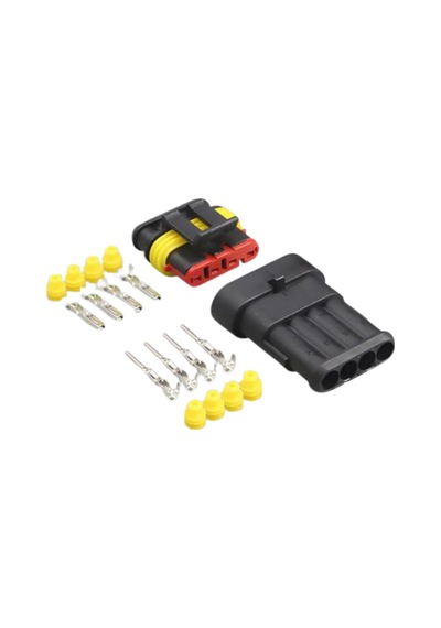 Super Seal Konnektör Takım - Erkek/dişi 4 Pin