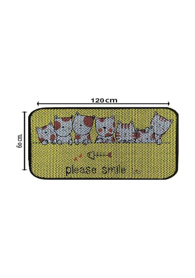 Aktunç Elekli Tuvalet Desenli Önü Kedi Kumu Paspası 60x120 Cm Desen 5