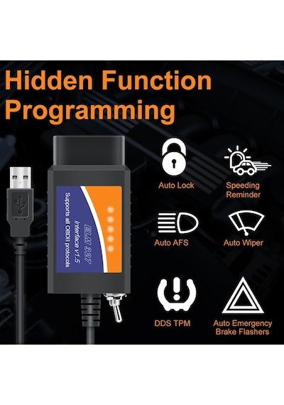 Elm 327 V1.5 Usb Obd2 Elm327 Anahtarı Ford Mazda Elm327 Forscan Elmconfig-forscan Elm327 Usb