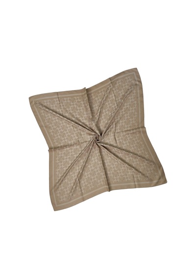 Mim Eşarp Işıl İpek - C Desen Siena Eşarp 100x100 Cm Vizon