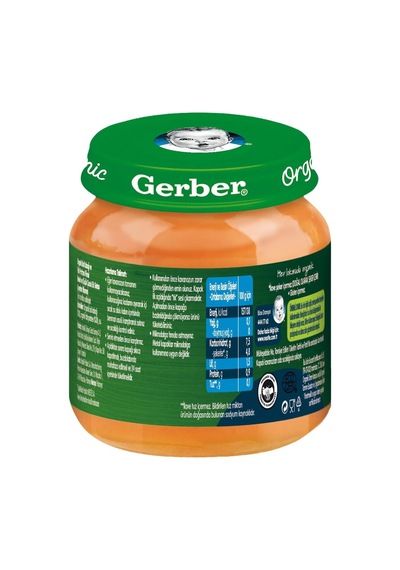 Organik Bal Kabağı Ve Tatlı Patates Püresi 125 Gram