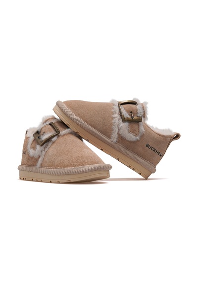 Buckhead Slıde Unisex Çocuk Kürklü Günlük Bot 25k Buck3066 Bej Bej