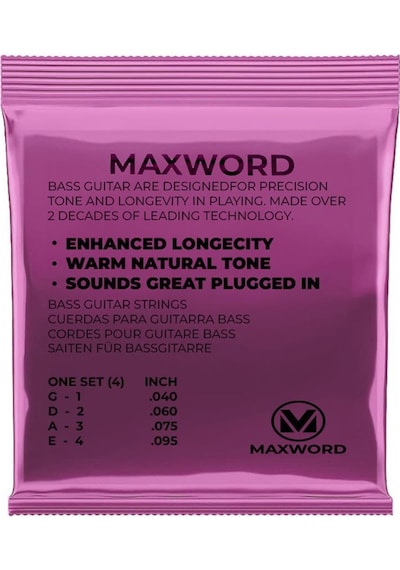 Maxword Gt-bass Kaliteli Bas Gitar Teli 1 Takım Set