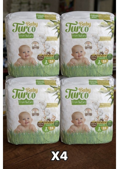 Baby Turco 24 Adet Bebek Bezi 2 Numara - 4 Adet