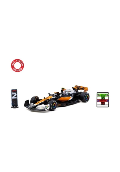 Podyum Detaylı 1/64 Ölçek Mclaren Mcl60 Lando Norris 2023 British Gp Model Araba Bx-313334