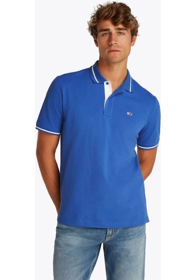 Tommy Hilfiger Tjm Reg Tıpped Polo Mavi