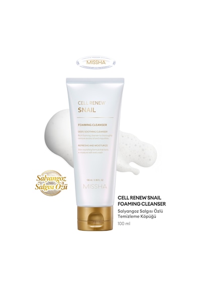 Missha Super Aqua Salyangoz Özlü & Aydınlatıcı Temizleme Köpüğü 100 ML
