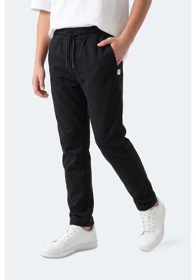 Slazenger Polly Unisex Çocuk Siyah Eşofman Altı