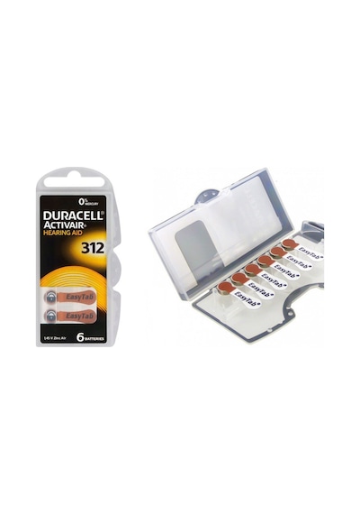 Duracell 312 Numara İşitme Cihazı Pili 6 x 10'lu