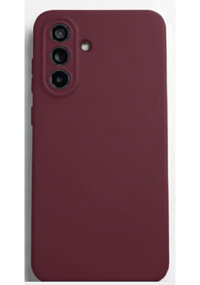 Samsung Uyumlu Galaxy A36 5g Kılıf Kamera Korumalı Silikon Rubber Arka Kapak Bordo