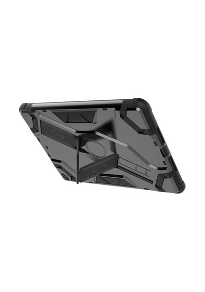 iPad Uyumlu  9.7 2017 5.nesil Tkdr Defens Tablet Silikon - Siyah Kapaklı Kılıf