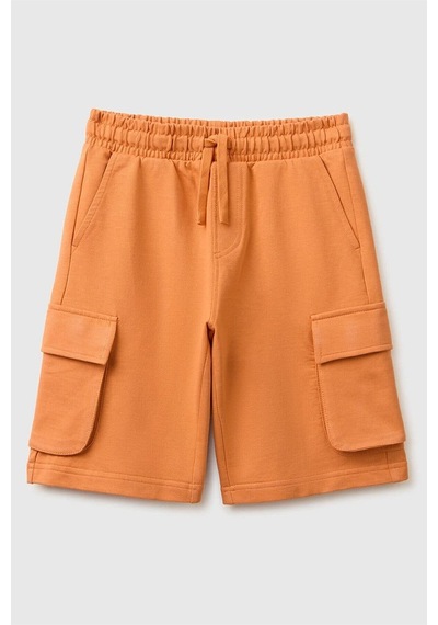 United Colors Of Benetton Erkek Çocuk Beli İp Detaylı Ön Cepli Bermuda Şort Turuncu 6-14 Yaş-2808 United Colors Of Benetton Erkek Çocuk Beli İp Detaylı Ön Cepli Bermuda Şort Turuncu 6-14 Yaş-2808