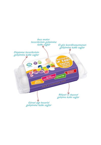 Circle Toys Yumurta Eşleştirme Sayılar 10'lu CIRCLE 113