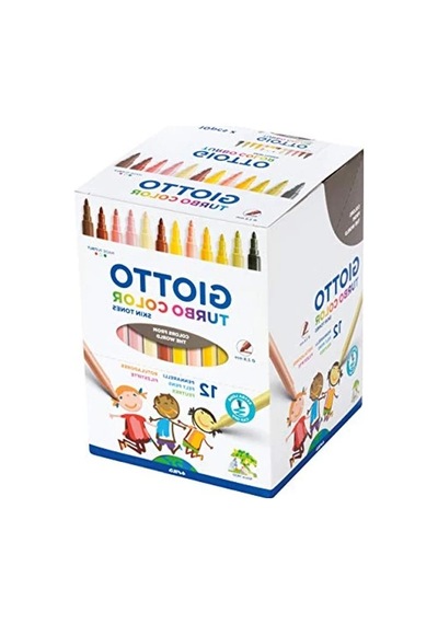 Turbocolor Keçeli Kalemler, İnce Uçlu, 2,8 Mm, 12 Ten Rengi, Çocuklar, Partiler Ve Okullar İçin İdeal