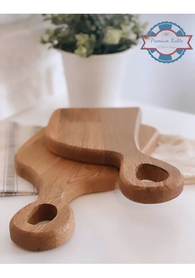 Doğal Ahşap Kesme Tahtası Premium Kalite Sevgili Model Sunum Tahtası Ahşap
