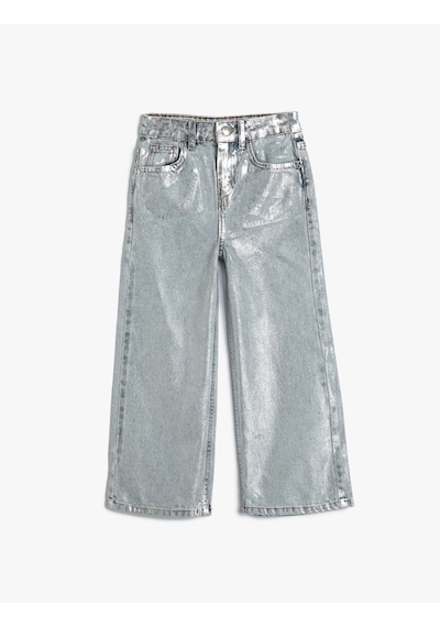 Koton Bol Paça Pamuklu Kot Pantolon - Wide Leg Jean Lıght Indıgo 4wkg40043ad Açık Mavi Koton Bol Paça Pamuklu Kot Pantolon - Wide Leg Jean Lıght Indıgo 4wkg40043ad Açık Mavi