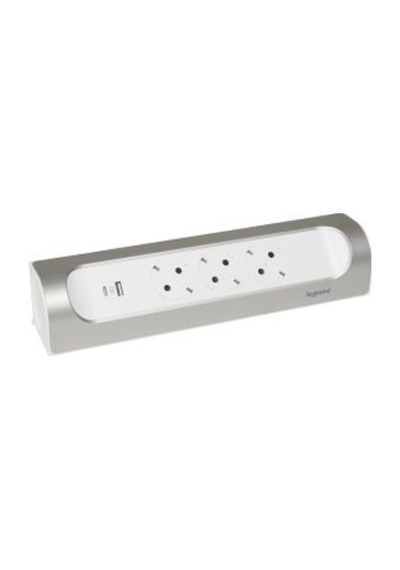 LEGRAND GRUP PRİZ 3X2P+T USB TİP A VE C