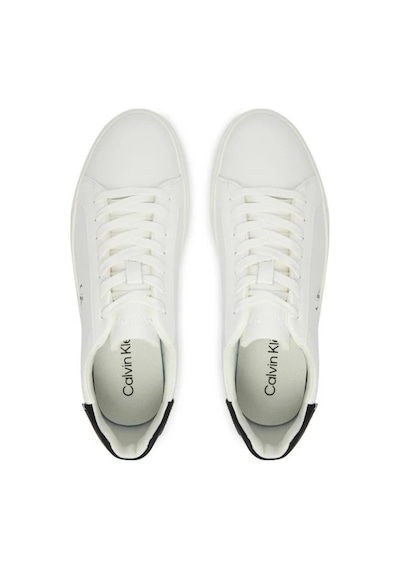 Calvin Klein Ck Kadın Low Pro Cup Bağcıklı Deri Beyaz Sneaker-12209 Beyaz