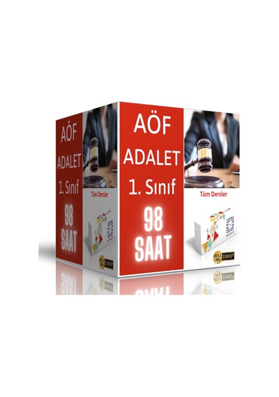 2027 Aöf Adalet Önlisans 1. Sınıf Görüntülü Eğitim Seti