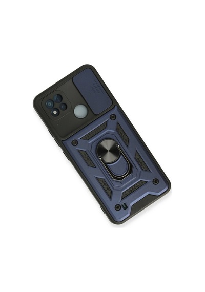 Realme C11 2021 Kılıf Pars Lens Yüzüklü Silikon Lacivert