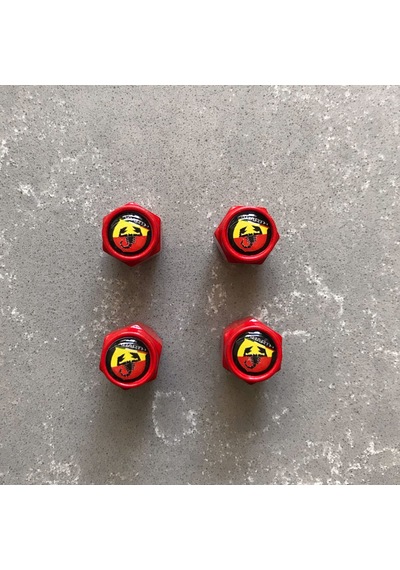Abarth Kırmızı Sibop Kapağı - Abarth Lüks Sibop Kapağı - Abarth