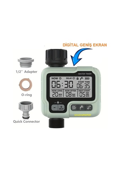 Su Zamanlayıcı Otomatik Digital Büyük Ekran