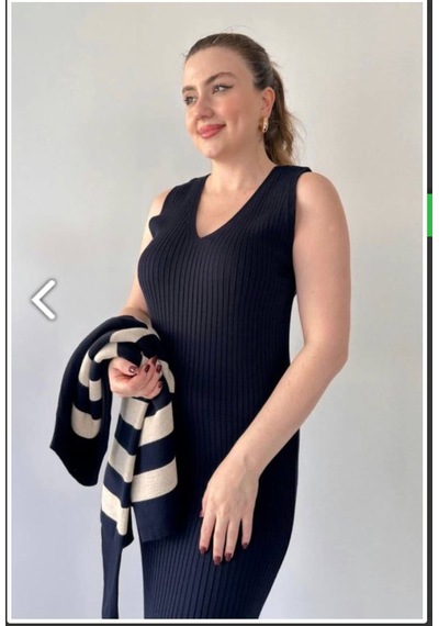 Kencollection Jileli Triko Takım Elbise Siyah Siyah