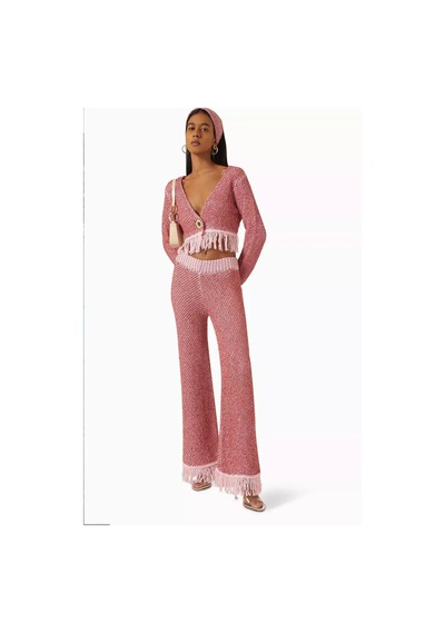 Asta Resort Kadınlar Için Grace Payetli Cardi - Retro 70'ler Tarzında Şık Ve Rahat Pembe