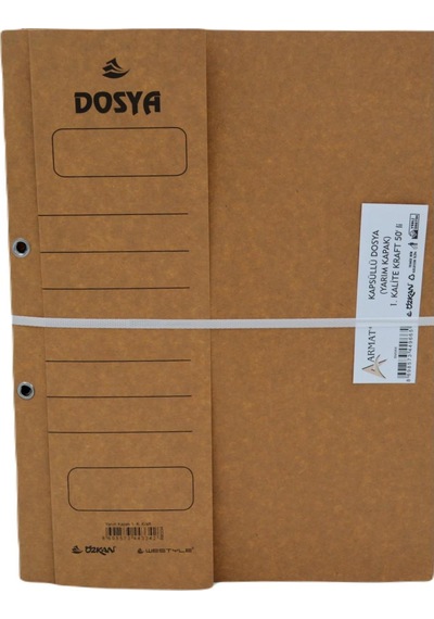 Armat Yarım Kapak Kapsül Dosya Kraft 50 Li