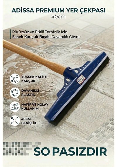 Adissa Yeşil-kırmızı-mavi 3'lü Set Çekpas Çekçek Yersil Ucu 40 Cm Sağlam Kauçuk Sap Hariçtir