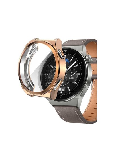 Huawei Watch Gt 3 Pro 43mm Zore Watch Gard 02 Koruyucu Silikon-gri