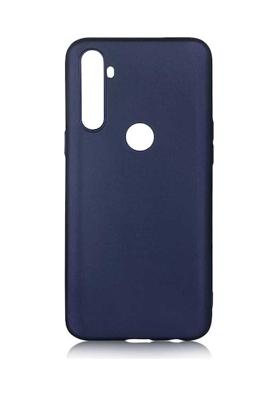 Noktaks - Realme Uyumlu Realme C3 - Kılıf Mat Soft Premier Silikon Kapak - Lacivert T12776 Lacivert