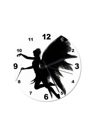 Tinker Bell Peri Kız Duvar Saati (408136352) Gri - Siyah