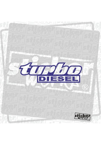 Turbo Diesel Sticker Parlament Mavi