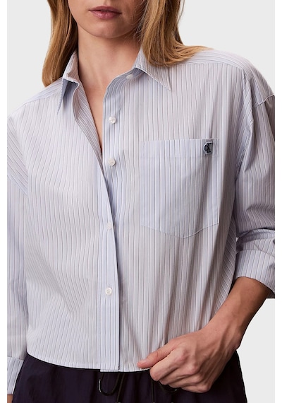 Calvin Klein Bayan Gömlek Lv047f105g C1o Mavi Mavi