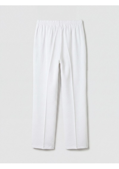 Lcw Modest Beyaz Beli Lastikli Kadın Pantolon