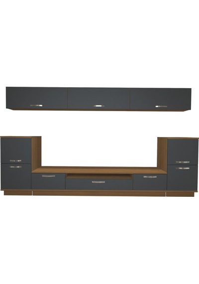Decoraktiv Trendstyle 9 Mdf Tv Ünitesi Tv Sehpası Ceviz - Antrasit