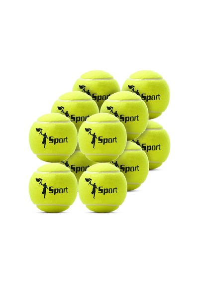 12 Adet Tenis Topu Başlangıç Seviye Eğitim Antrenman Amatör Maç Topu Tennis Ball